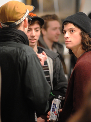 Illustration for article titled Look at these Montreal hipsters, all drinking PBR